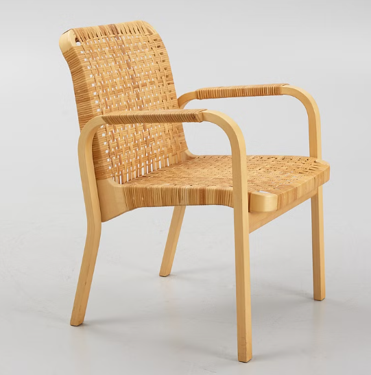 Alvar Aalto Model 45 armchairs for Artek.