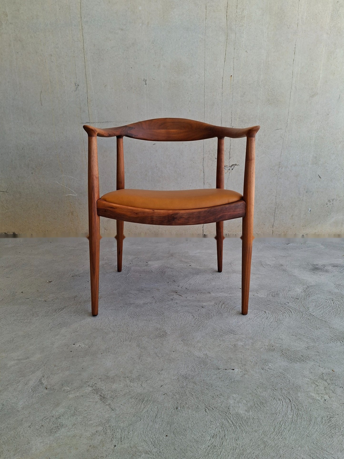 North American Wegner round Armchair, Inspired by JH501 “The Chair”.