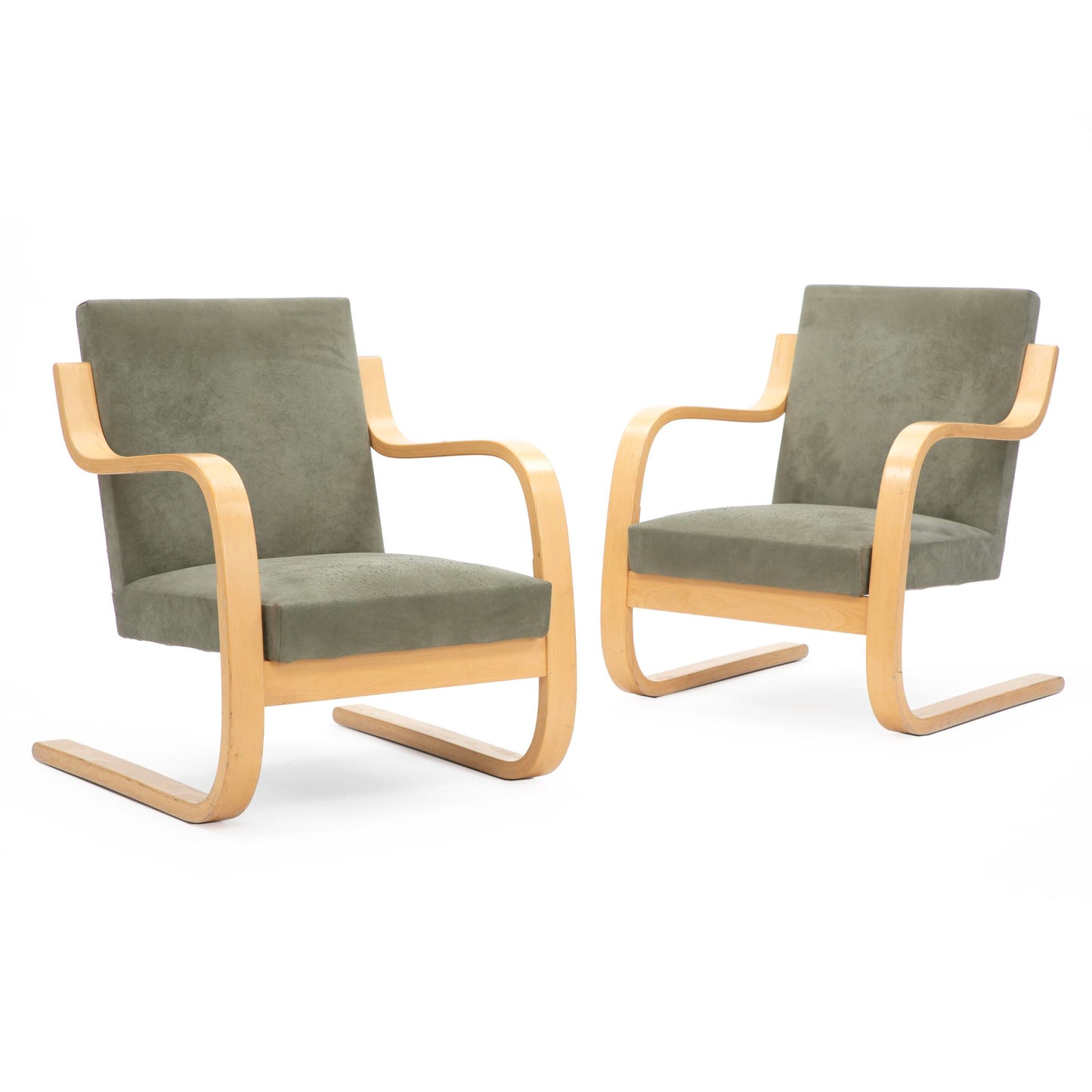 Alvar Aalto Model 402 Lounge chairs by Artek.