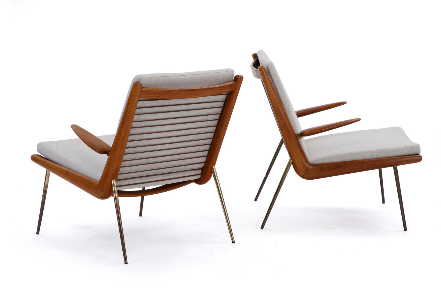 Peter Hvidt And Orla Molgaard-Nielsen Boomerang Chairs.