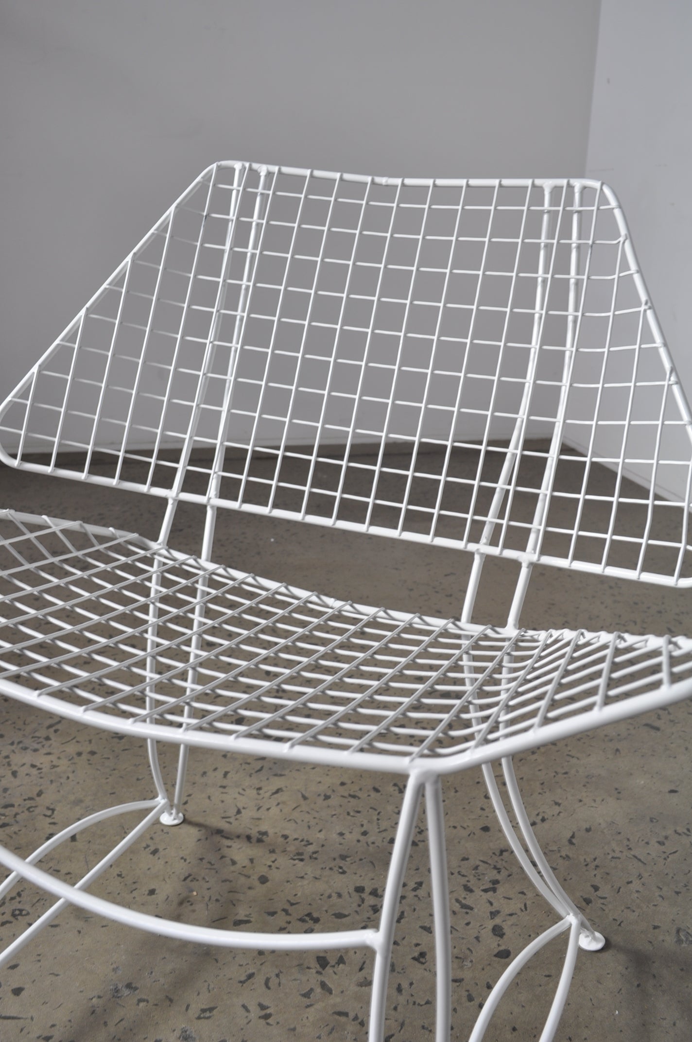 White outdoor chair.