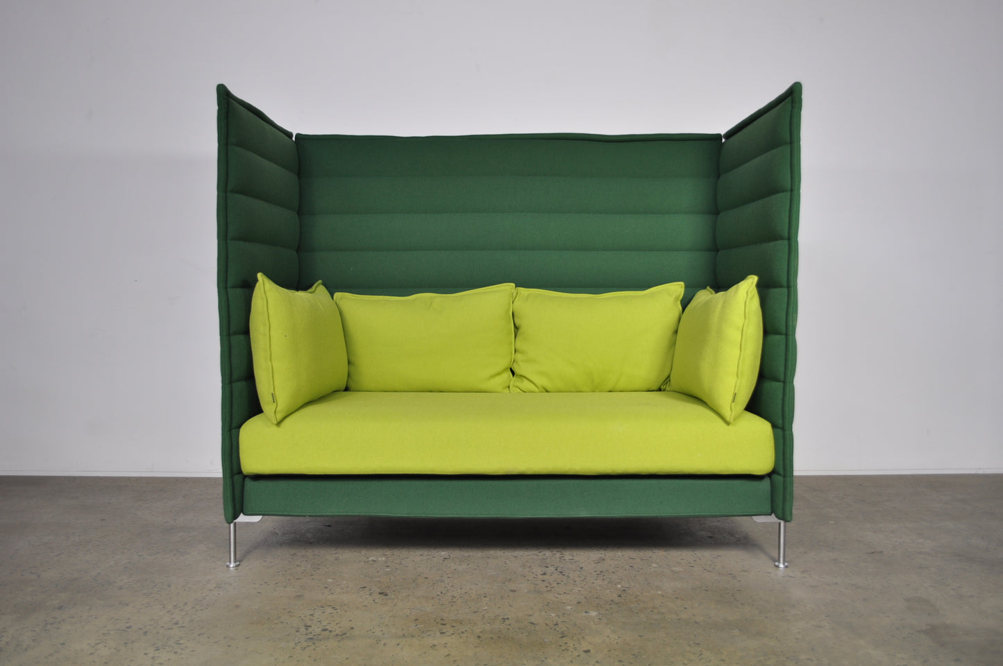 Vitra Alcove high back two seat sofa.