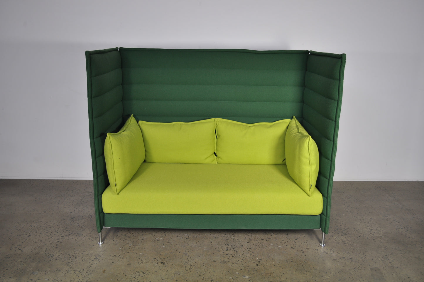 Vitra Alcove high back two seat sofa.