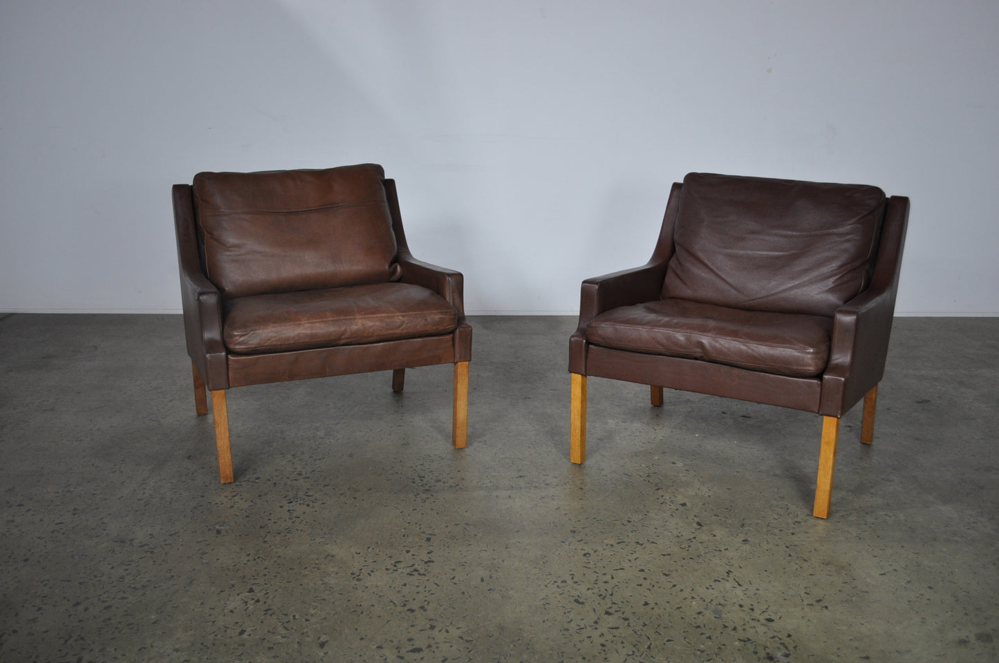 Leather Armchairs by Thams Mobler.