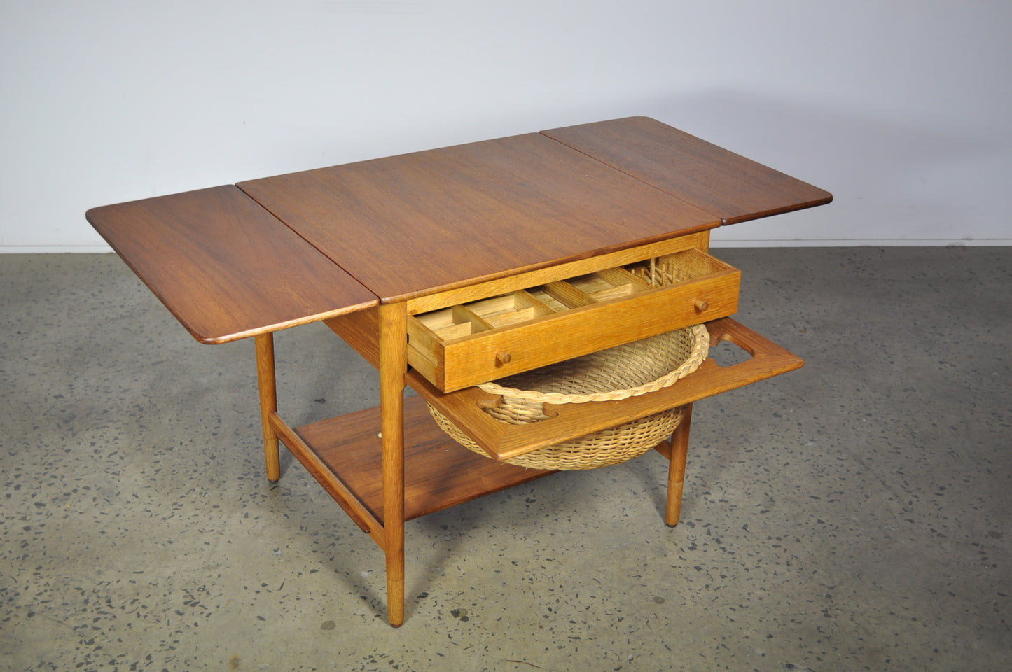 At-33 Sewing Table by Hans J. Wegner for Andreas Tuck.