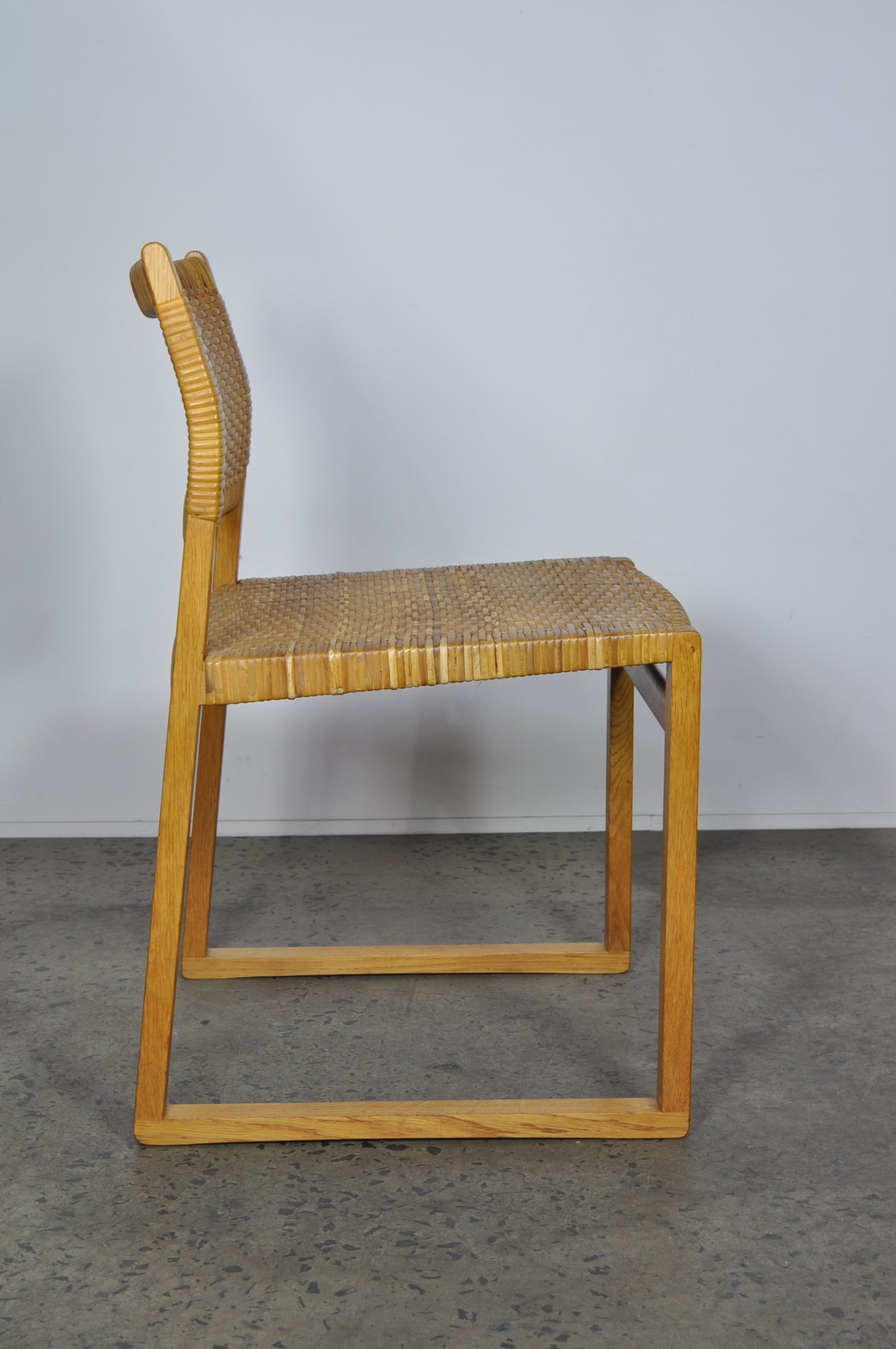 Børge Mogensen set of Eight dining chairs,model BM-61. Restored.