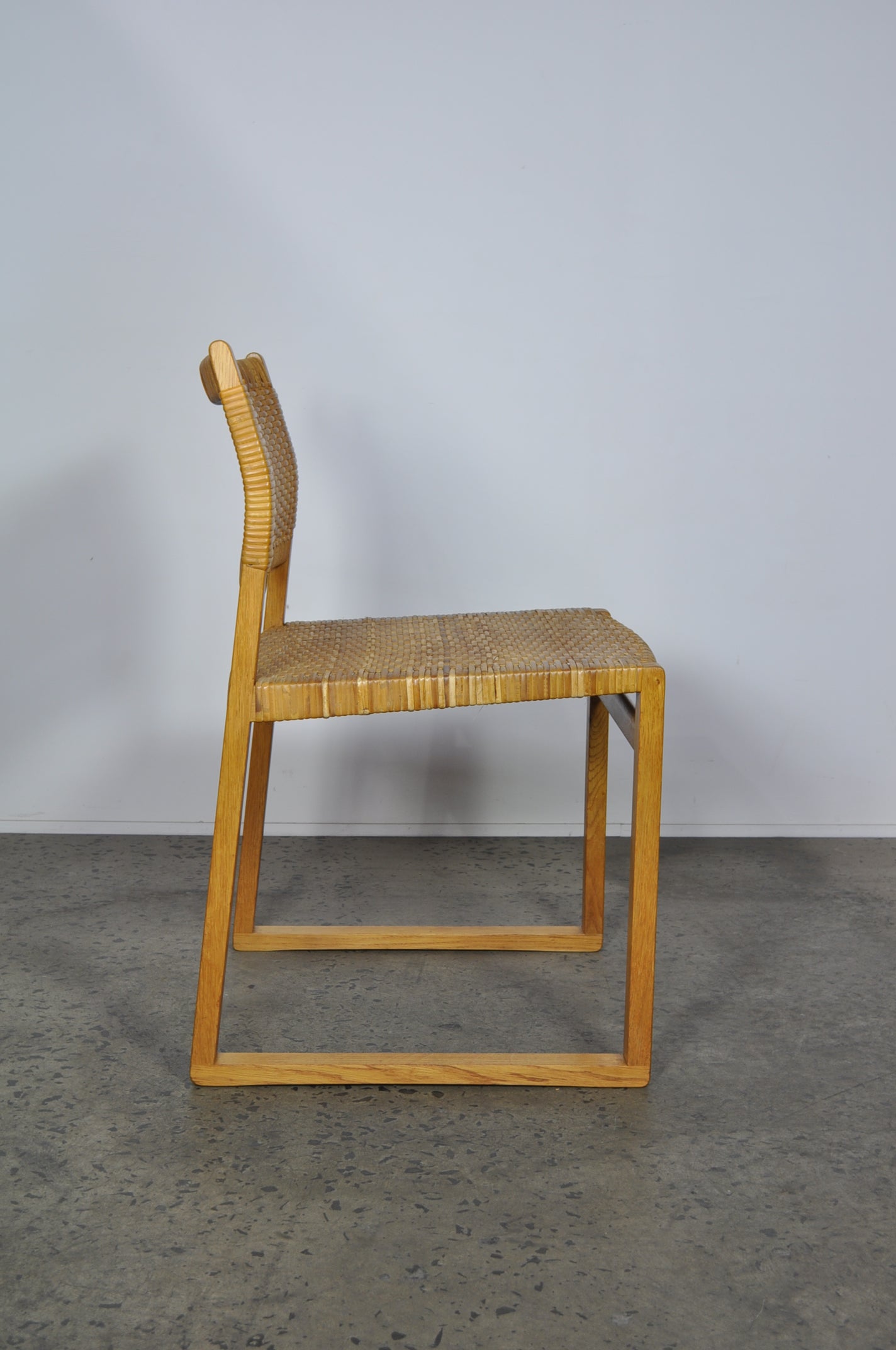 Børge Mogensen set of Eight dining chairs,model BM-61. Restored.