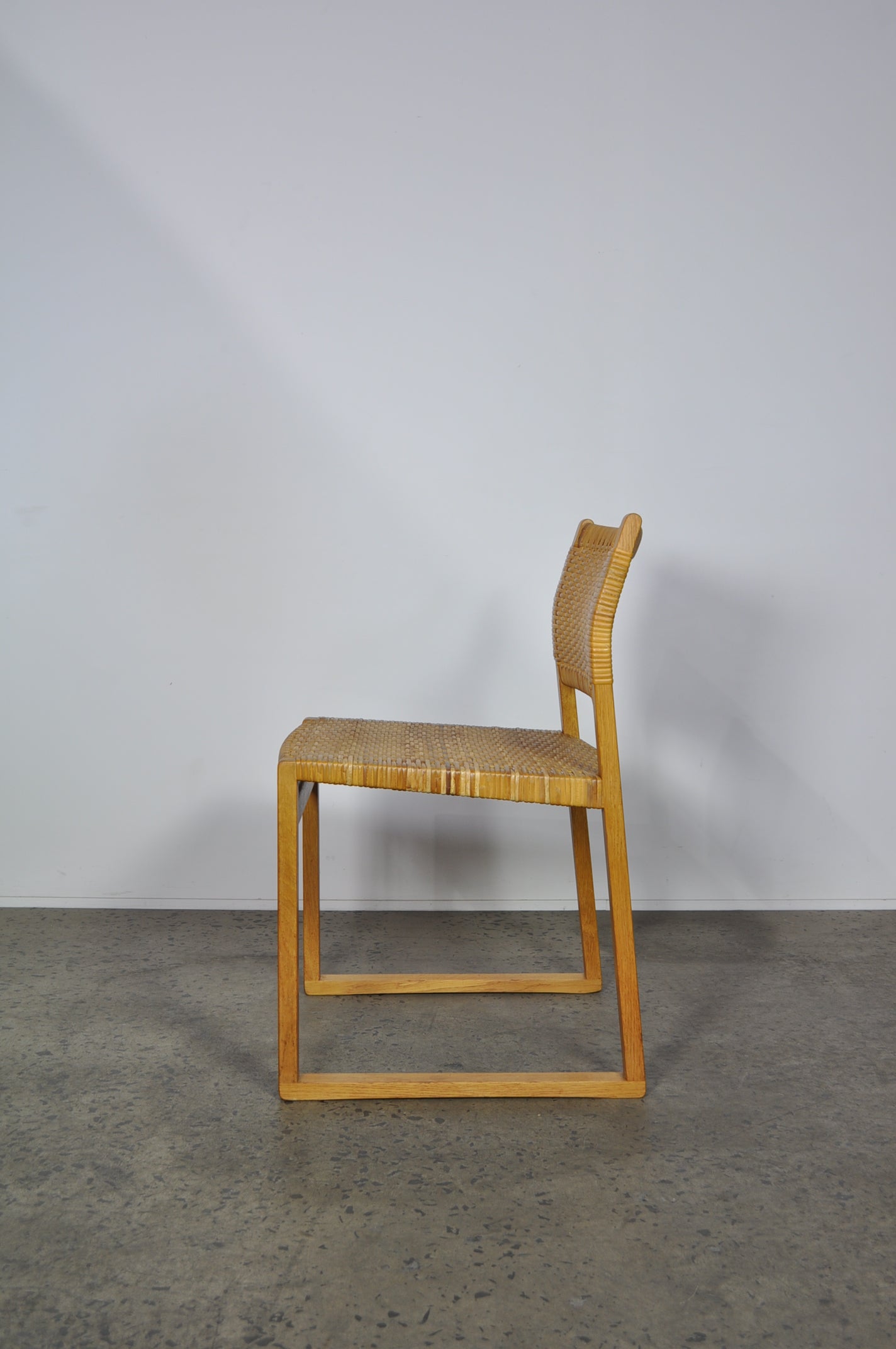 Børge Mogensen set of Eight dining chairs,model BM-61. Restored.