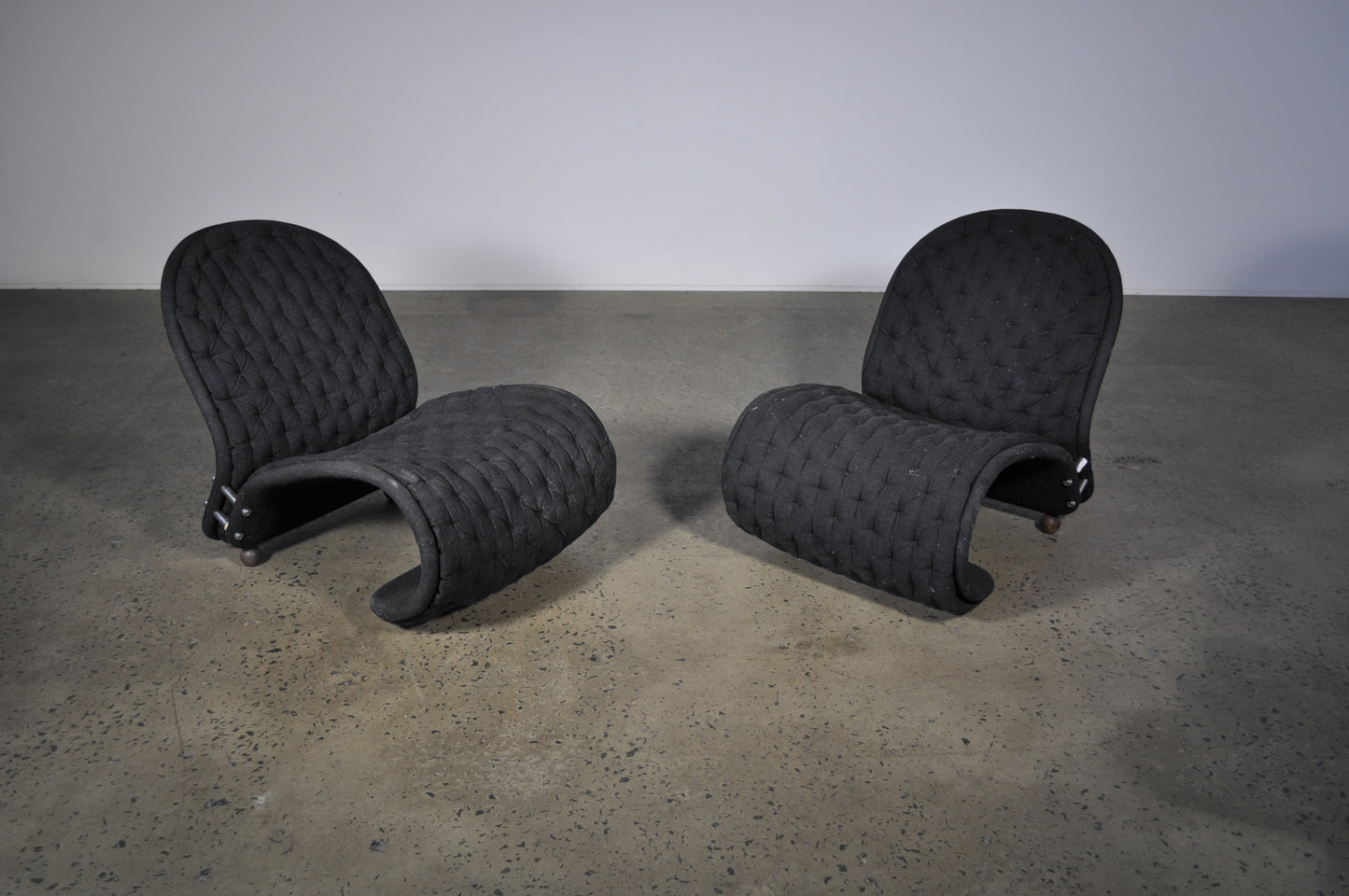 Verner Panton 1-2-3 Lounge chair in shorter style. Under restoration