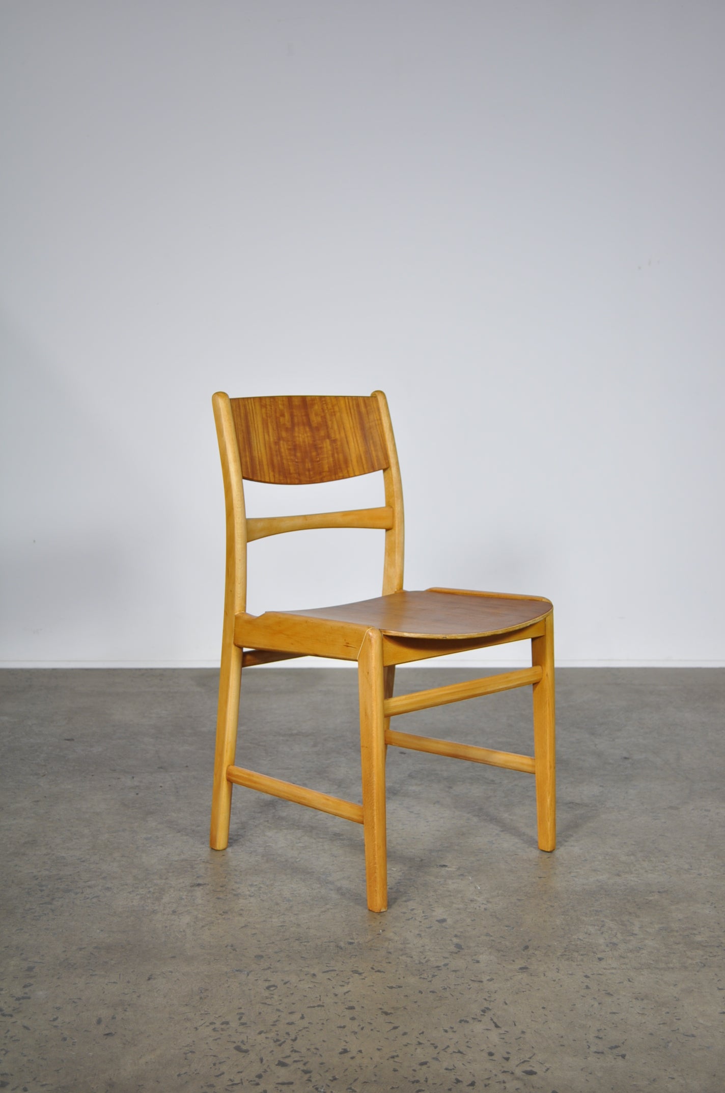 Danish school dining chairs.