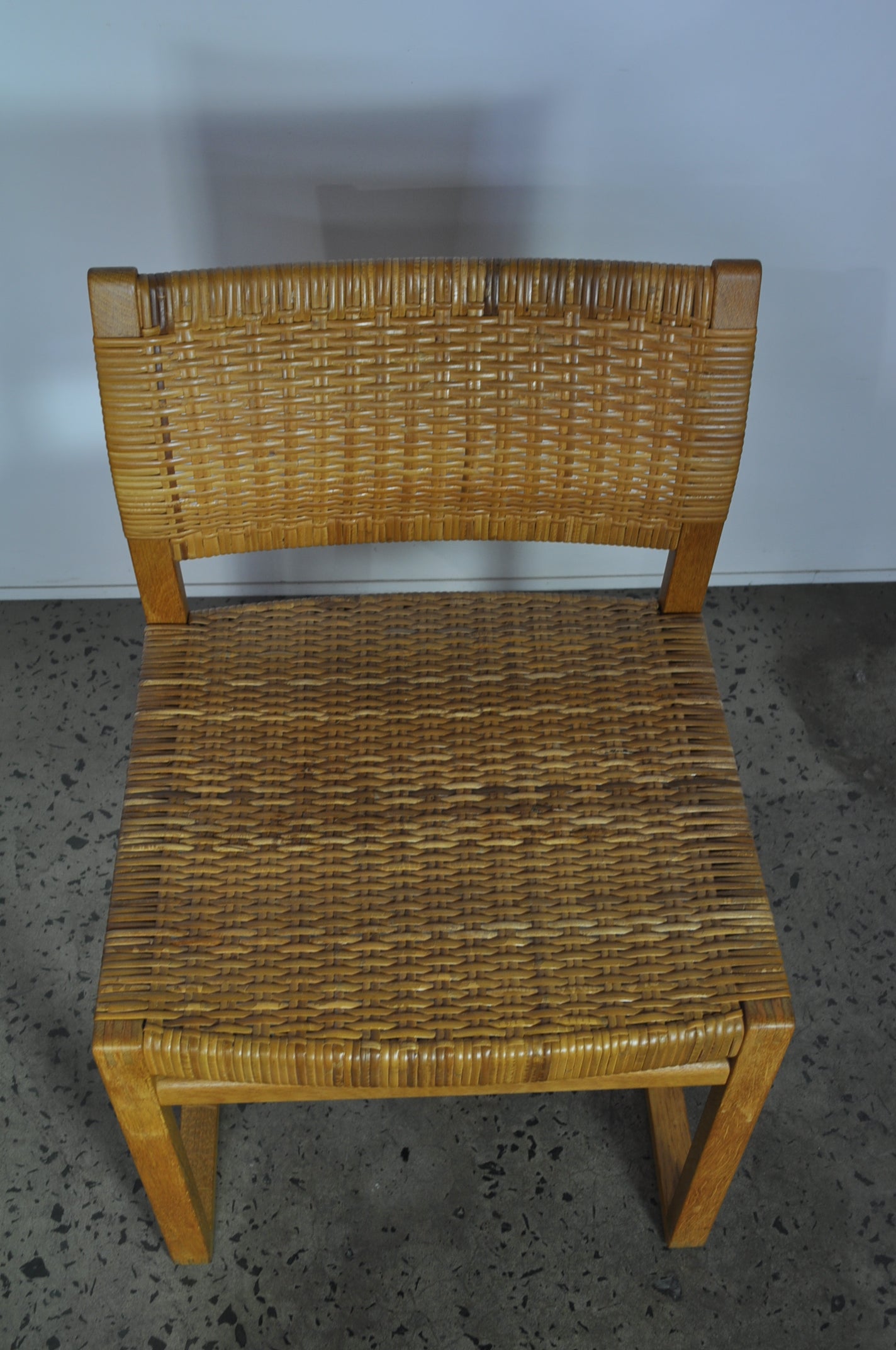 Børge Mogensen set of Eight dining chairs,model BM-61. Restored.