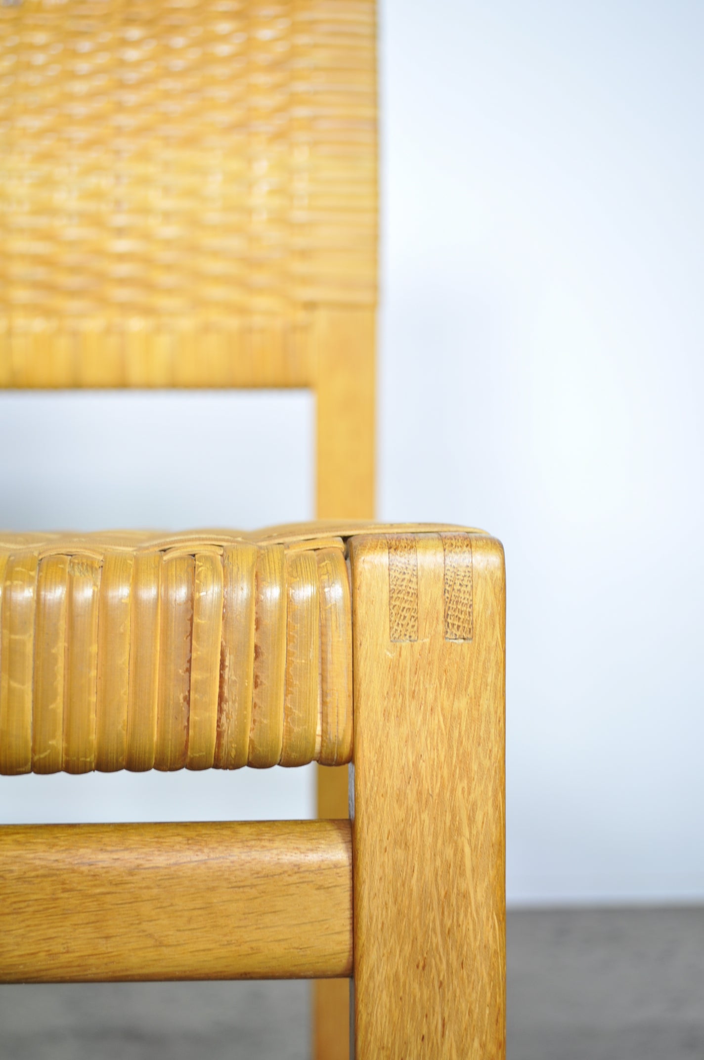 Børge Mogensen set of Eight dining chairs,model BM-61. Restored.