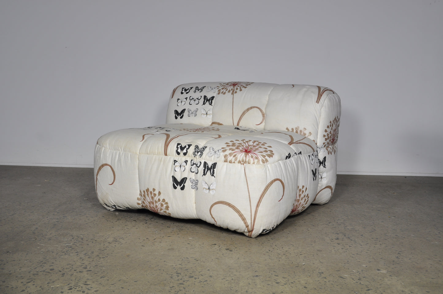 Arflex "Strips" lounge chair by Cini Boeri .