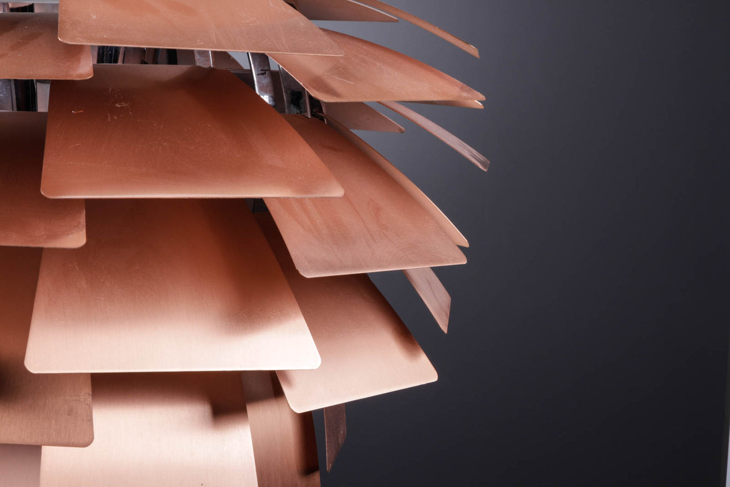 Poul Henningsen Pendant lamp 'Artichoke’ in copper, Ø 72 cm.