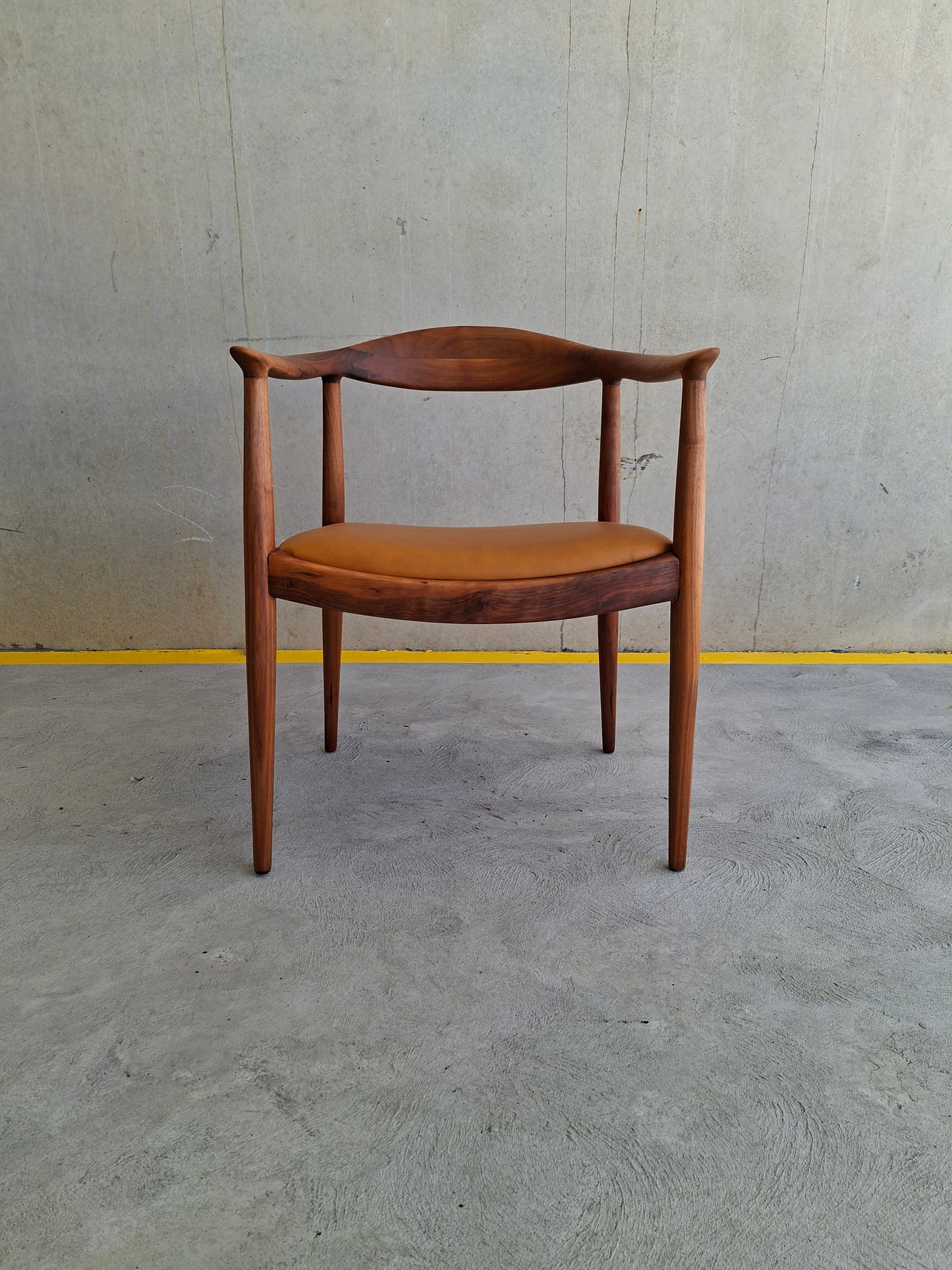 North American Wegner round Armchair, Inspired by JH501 “The Chair”.