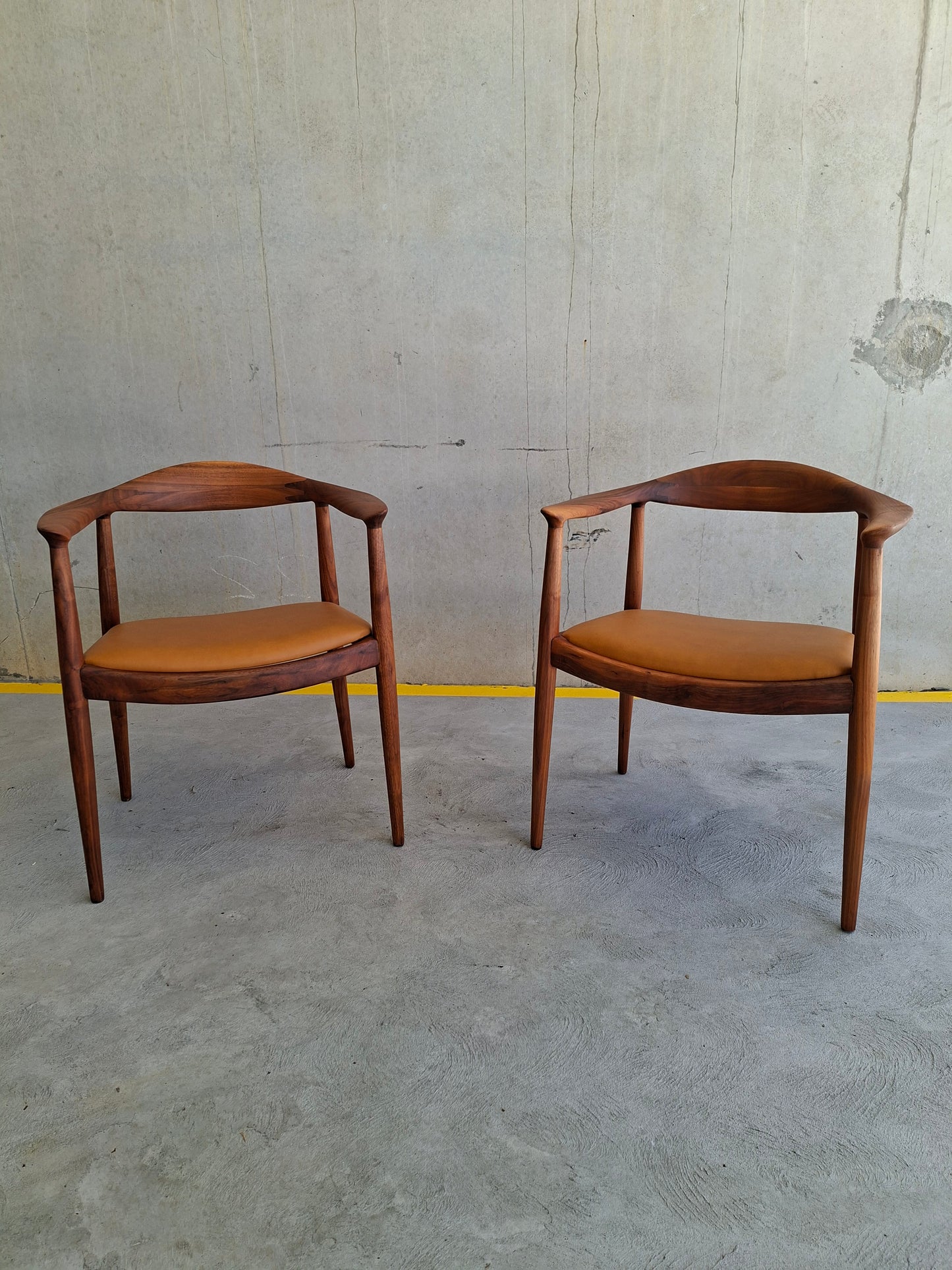 North American Wegner round Armchair, Inspired by JH501 “The Chair”.