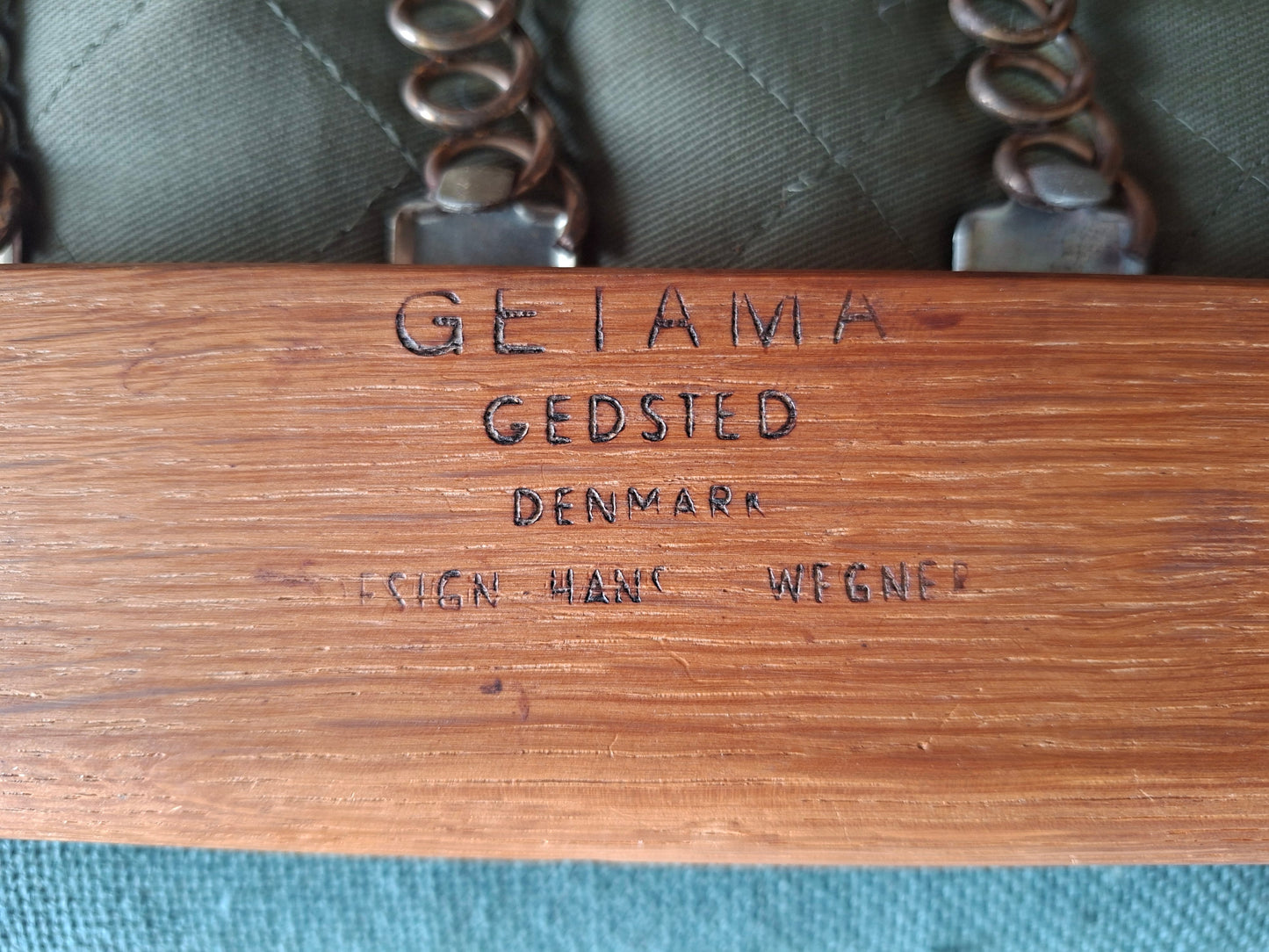 GE290 Hans J. Wegner Plank Sofa by GETAMA. (Under restoration).