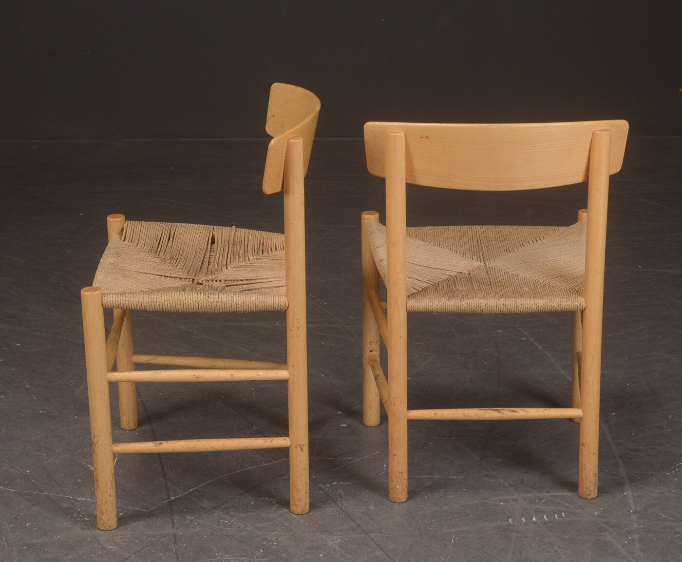 Børge Mogensen "Folkestolen" J39 dining chairs by FDB Mobler. (Under restoration)