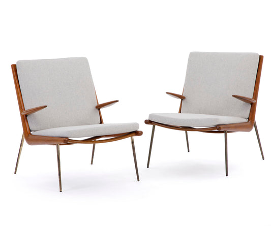 Peter Hvidt And Orla Molgaard-Nielsen Boomerang Chairs.