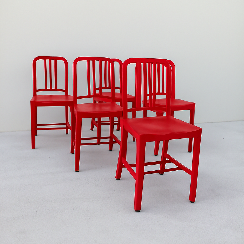 Emeco 1006 Navy chairs "Coca-Cola" Edition.