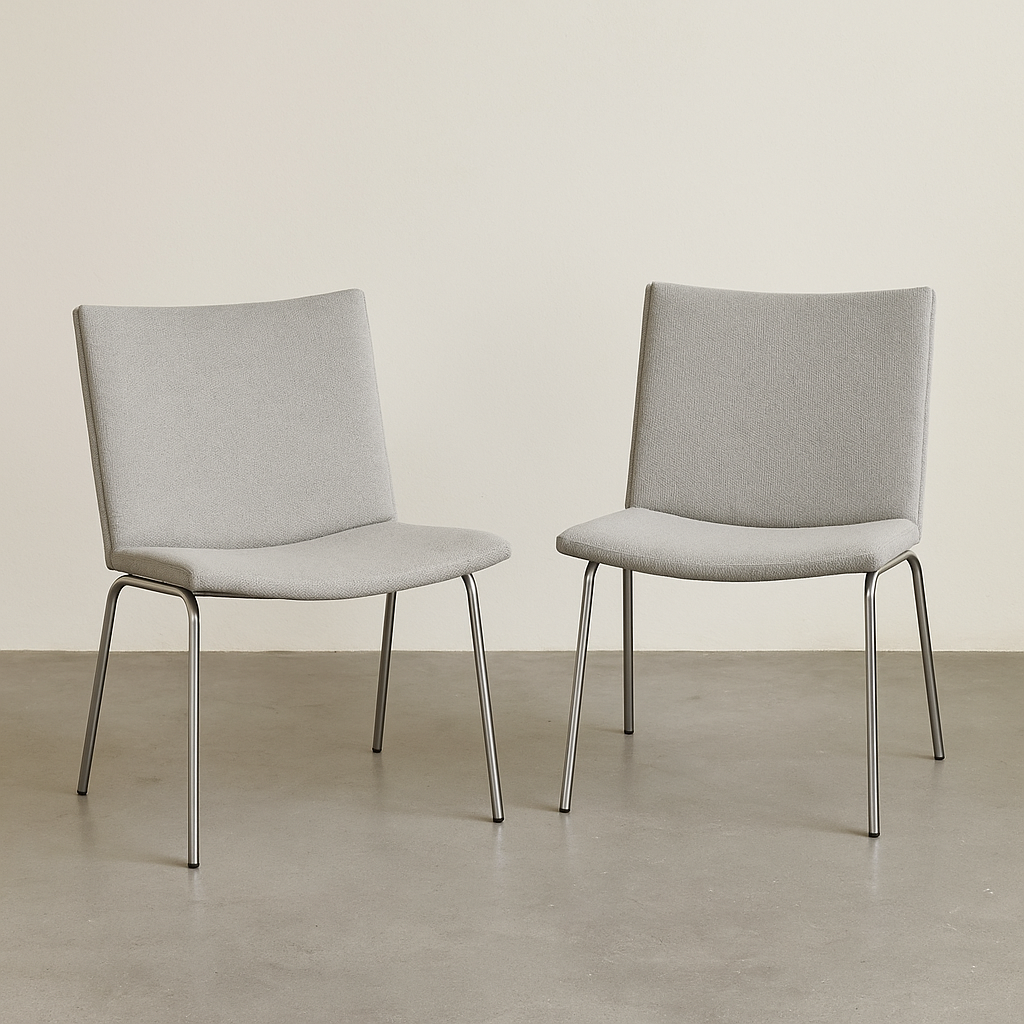 Set of Eight Hans J. Wegner “Airport” Side Chairs, Model AP38