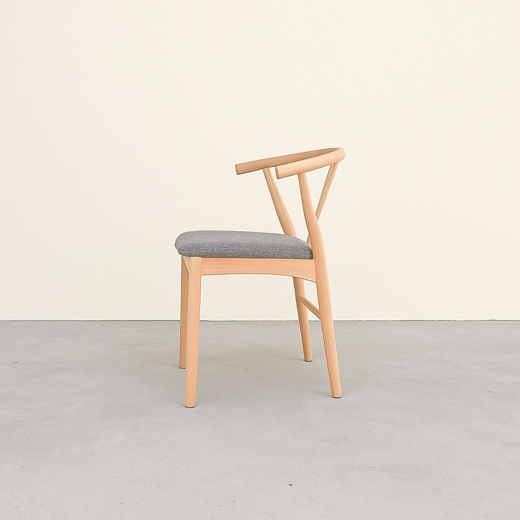 K.Hoffer Larsen Danish dining chairs. Set of 6.