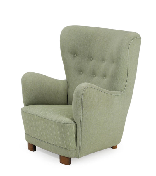 Danish High Back Lounge Chair in the style of Flemming Lassen.