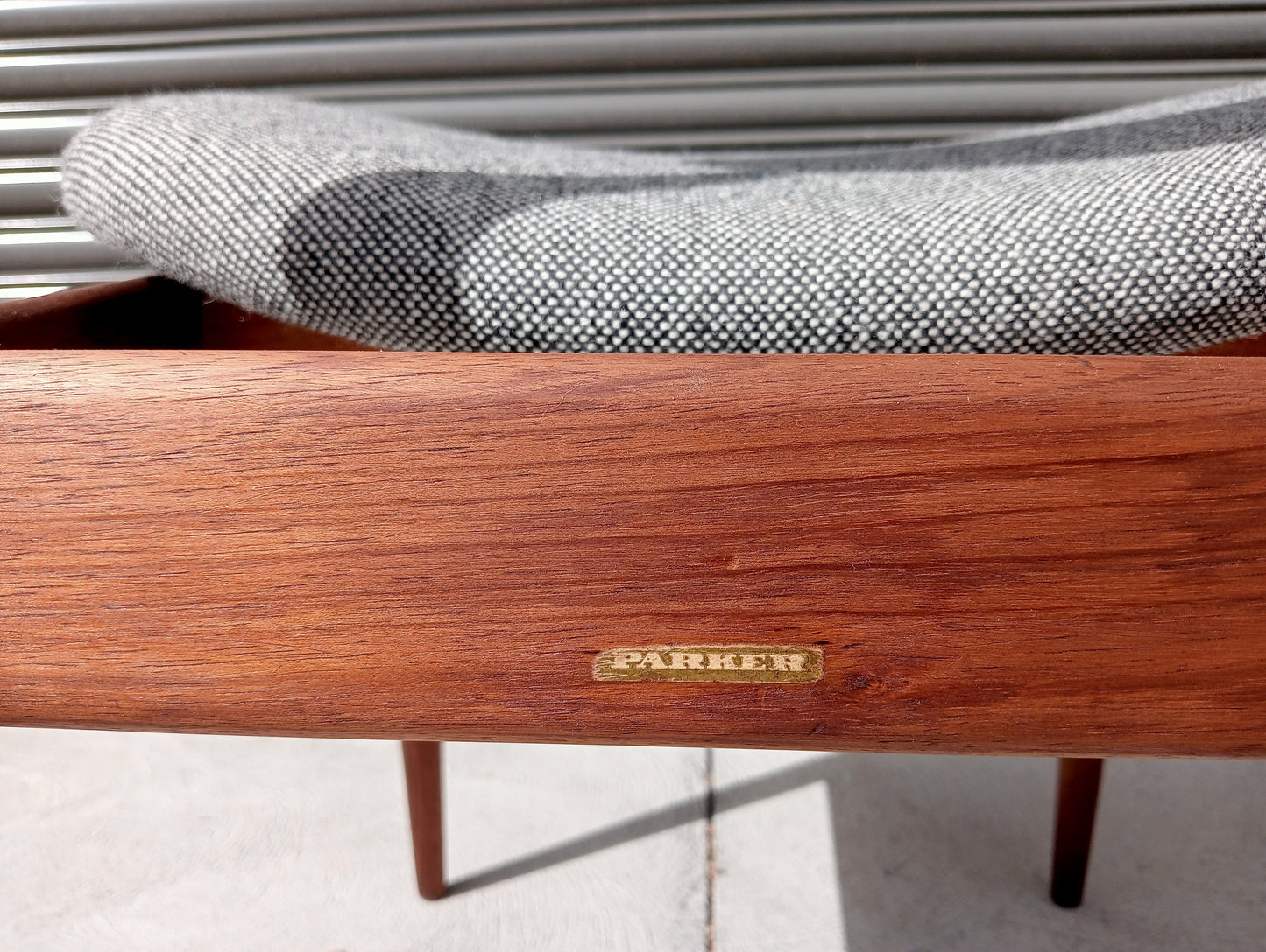 Parker model 108 dining chairs in Blackwood with Hallingdal fabric.