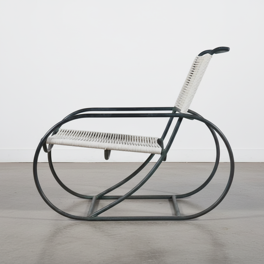 Kipp Stewart Outdoor "Bronze Age" Lounge Chair for Terra.