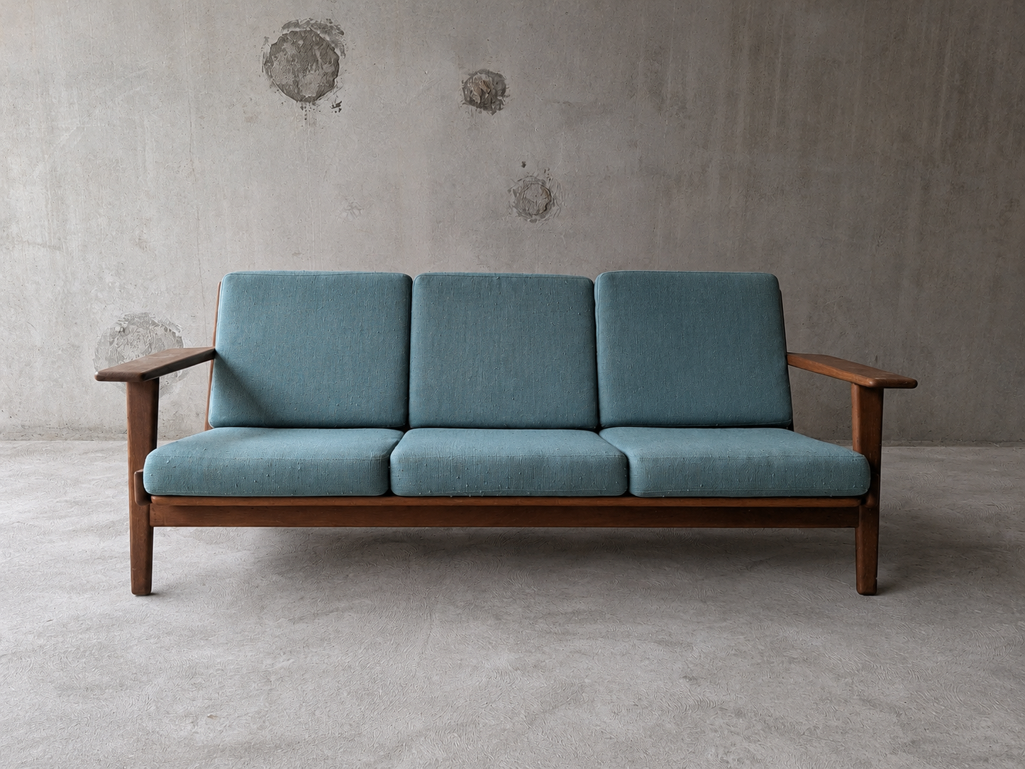 GE290 Hans J. Wegner Plank Sofa by GETAMA. (Under restoration).