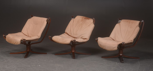 Falcon lounge chairs designed by Sigurd Ressell for Vatne Møbler.