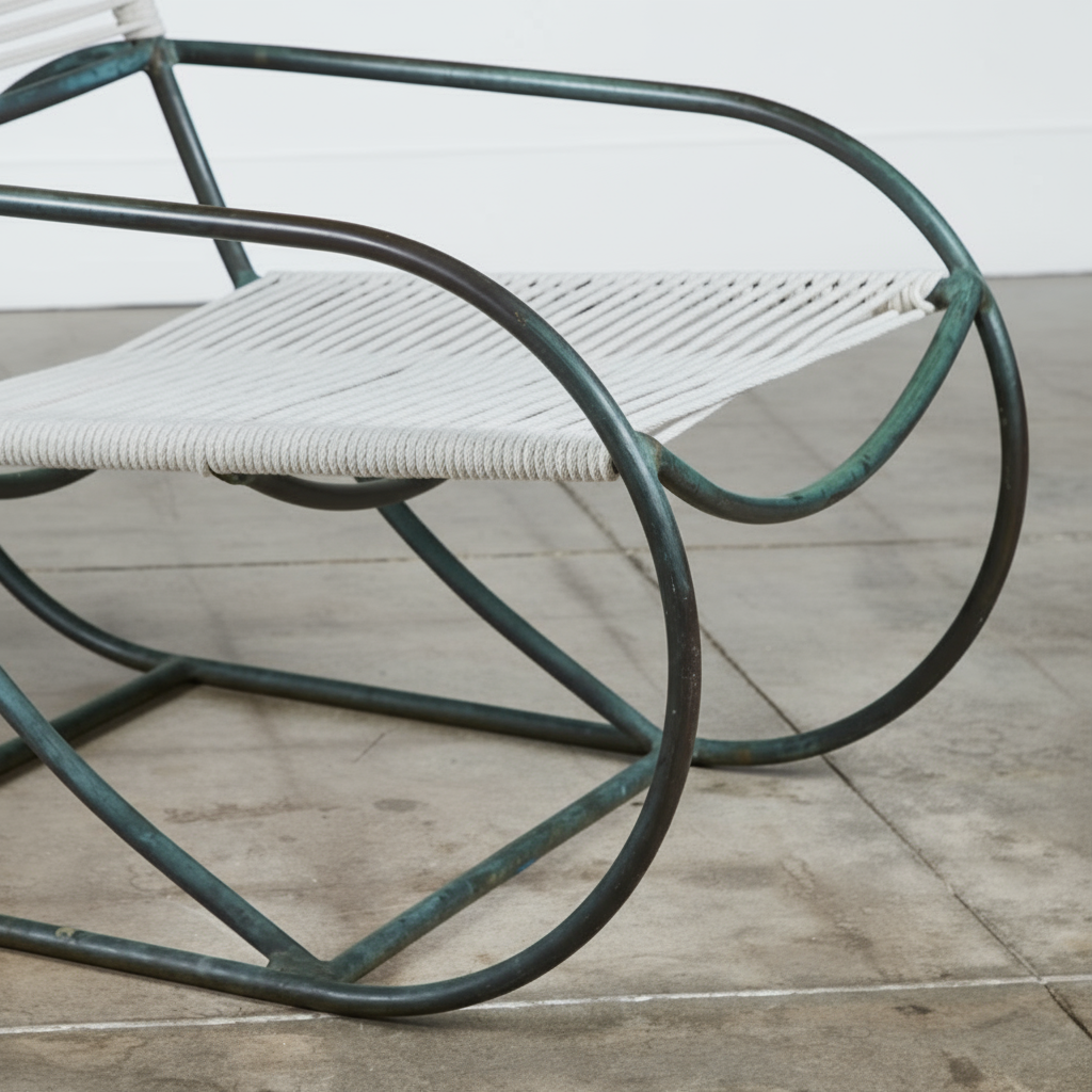 Kipp Stewart Outdoor "Bronze Age" Lounge Chair for Terra.