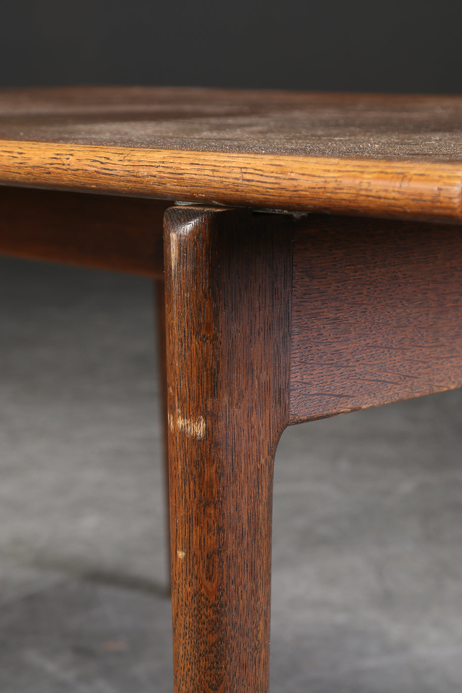 Hans J. Wegner Solid oak coffee table. To be restored.