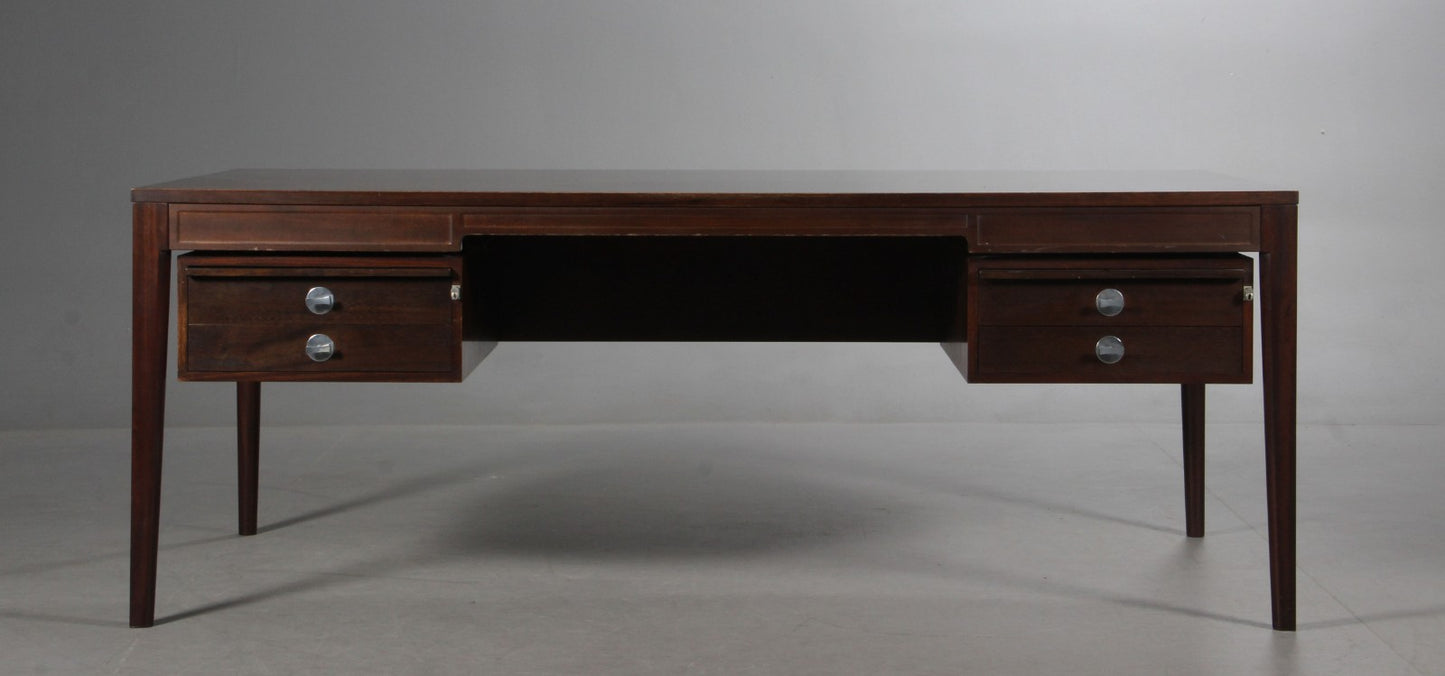 Finn Juhl. Freestanding desk. 'Diplomat', in mahogany.