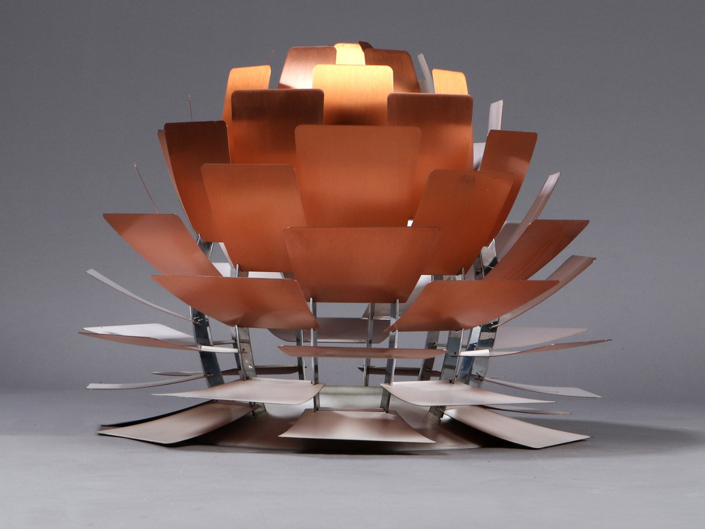 Poul Henningsen Pendant lamp  'Artichoke’ in copper, Ø 60 cm.