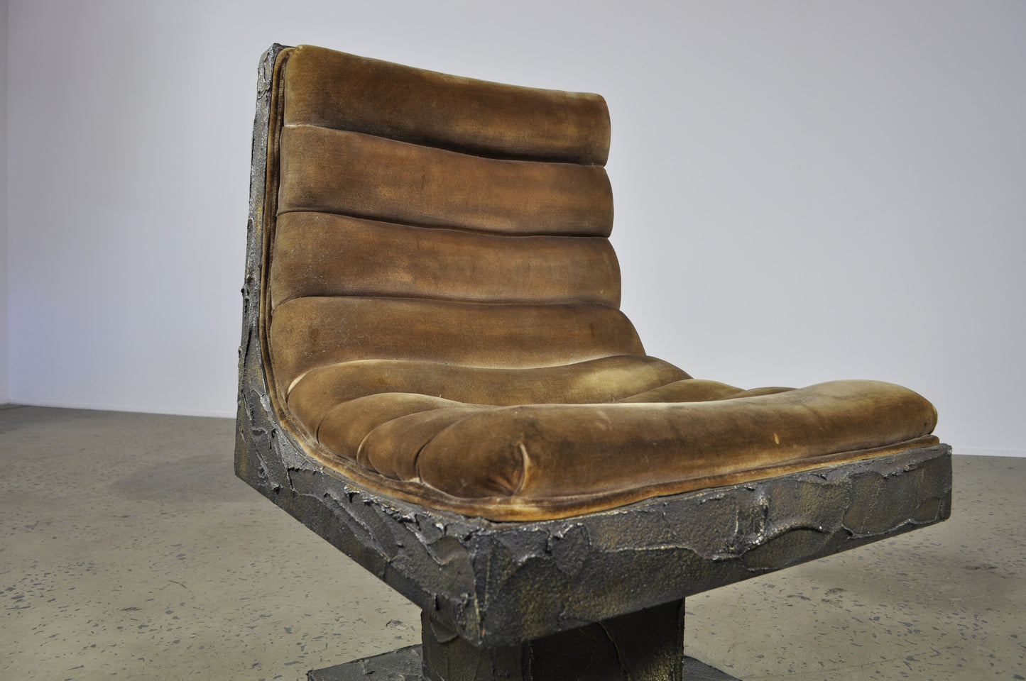 Paul Evans sculptured bronze chair