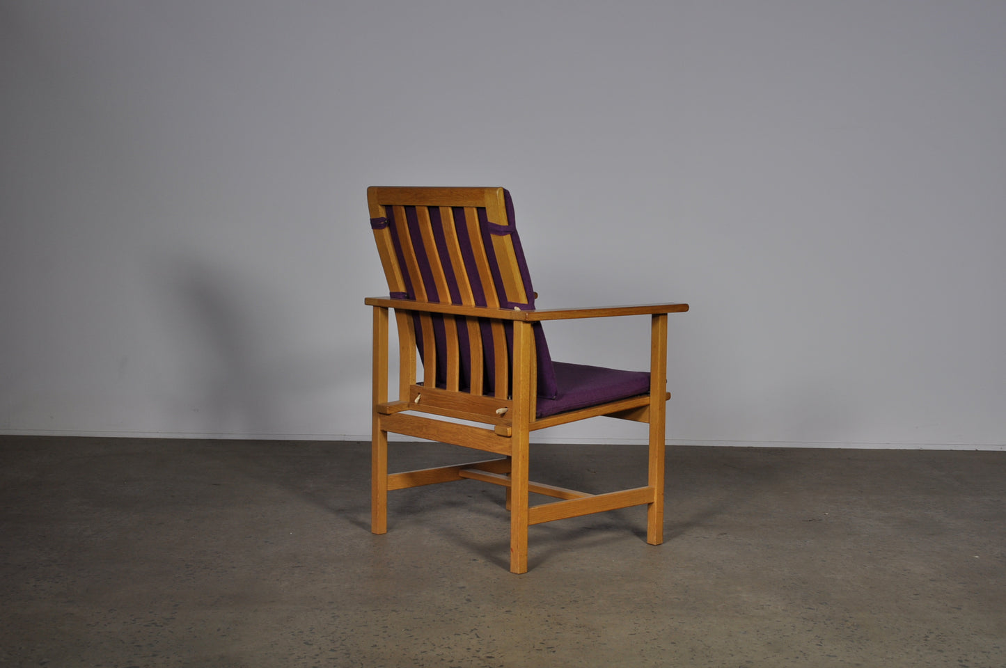 Børge Mogensen 2257 model armchair in Purple.