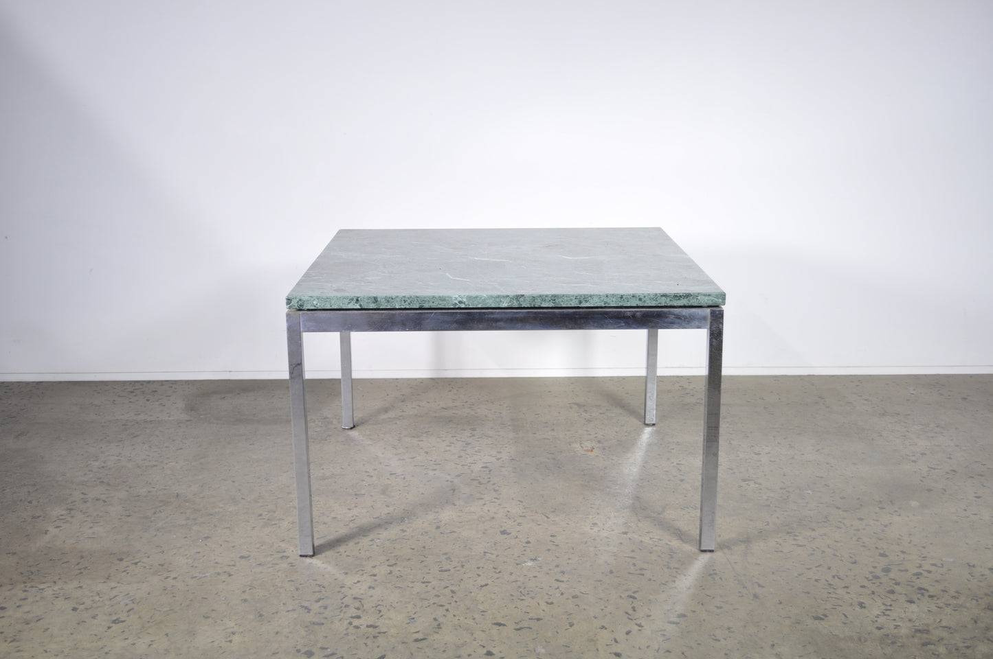 KNOLL marble table by Florence Knoll in Verdi Marble.